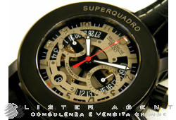 MECCANICHE VELOCI Superquadro Chronographe en Pvd titane AUT Réf. 307RS. NEUF!