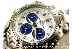 FESTINA Chronographe en acier blanc et bleu. NEUF!