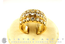 BAGUE en or jaune 18Kt avec diamants.