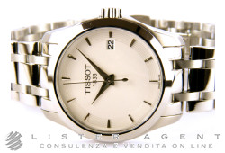 TISSOT Couturier dame en acier blanc Ref. T0352101101100. NEUF!