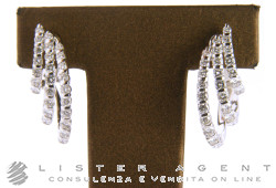 Boucles d'oreilles SALVINI en or blanc 18Kt avec diamants ct 1,98 Ref. 61268OB. NEUF!