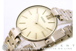 RADO Coupole dame en acier blanc Ref. R22850013. NEUF!