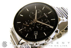 Chronographe RADO Centrix en céramique noire et acier Noir Ref. R30130152. NEUF!