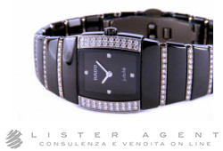 RADO Sintra Diastar dame Jubilé en céramique et diamants noirs Ref. R13618719. NEUF!