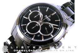 RADO Hyperchrome Automatic Chronographe en céramique et acier Noir AUT Réf. R32275152. NEUF!