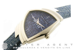 HAMILTON Ventura Quartz en acier Jeans Ref. H24411941. NEUF!