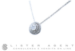 SALVINI collier Catherine en or blanc 18Kt avec diamants ct 0,16 G/H et diamant ct 0,15 G Ref. 20069143. NEUF!