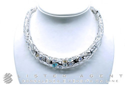 PIANEGONDA collier Nexum en argent 925 et zircons de couleur Ref. PNX02. NEUF!