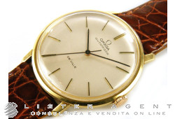 OMEGA Vintage seul temps automatique en or jaune 18Kt. UTILISÉ!