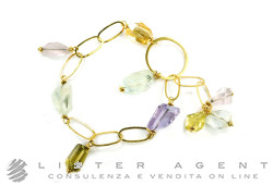 NANIS bracelet en or jaune 18Kt avec pierres naturelles Ref. BT1-448. NEUF!