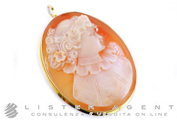 CAMMEO Pendentif et broche en or jaune 18Kt. NEUF!