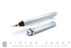 CARTIER stylo plume plat Must 3 Anneaux en acier. NEUF!