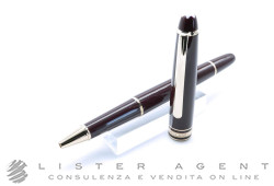 MONTBLANC penna roller Meisterstück in resina bordeaux e metallo placcato oro giallo. NUOVA!