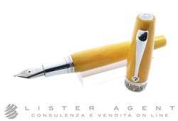 MONTEGRAPPA penna stilografica in resina gialla e argento 925 Ref. ISMYT3CY. NUOVA!