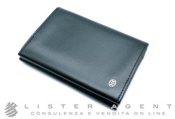 CARTIER porta biglietti da visita doppio Pasha in pelle nera Ref. L3000345. NUOVO!