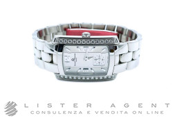 BAUME & MERCIER Hampton Milleis in acciaio e diamanti Argenté Ref. 65393. NUOVO!