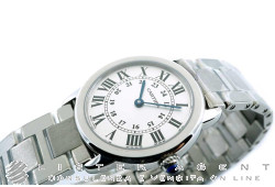 CARTIER Ronde Quartz MM 36 en acier Argenté Ref. 2934. NEUF!