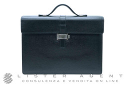 MONTBLANC Westside valigetta porta documenti piccola ad uno scomparto in pelle nera Ref. 7578. NUOVA!