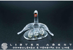 SWAROVSKI collezione Beauties of the Lake Famiglia di cigni in cristallo Swarovski Ref. 243373. NUOVO!