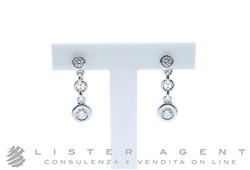 RECARLO orecchini in oro bianco 18Kt con diamanti ct 0.24 e ct 0.46 F VVS Ref. Z572/070S. NUOVI!