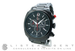 GC GUESS Chronographe acier Pvd Noir. D'OCCASION!