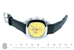 LOCMAN collezione 1970 Cronografo in acciaio Giallo. USATO!
