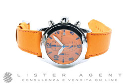 BOMBOLO Chronographe en acier Orange. D'OCCASION!