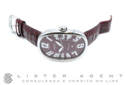 GRIMOLDI MILANO orologio Borgonovo automatico in acciaio Edizione Limitata Bordeaux AUT. USATO!