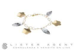 BRACCIALE con ciondolo in oro giallo e bianco 18Kt. RIGENERATO!