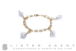 BRACCIALE in oro giallo e bianco 18Kt con ciondoli. RIGENERATO!