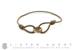 CARTIER bracelet Trinity petit modèle en or jaune, blanc et rouge 18Kt Ref. CRB6016700. D'OCCASION!
