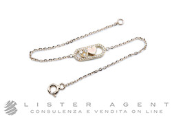 BRACCIALE Cuori in oro rosa 18Kt con diamanti ct 0.26 G. NUOVO!