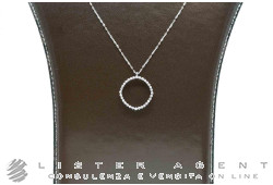 COLLANA Cerchio in oro bianco 18Kt con diamanti ct 0.44 H VVS. NUOVA!