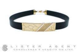 BRACCIALE da uomo in oro giallo 18Kt e caucciù. NUOVO!