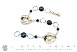 BRACCIALE in oro giallo 18Kt con onice. NUOVO!