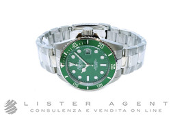 PERSEO orologio Trestelle Sub in acciaio Verde Ref. 91904.03. NUOVO!