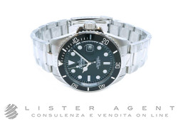 PERSEO orologio Trestelle Sub in acciaio Nero Ref. 91904.01. NUOVO!