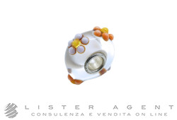 TROLLBEADS beads collezione Thun Bouquet Primavera in argento 925 e vetro trasparente Ref. TGLBE-20256. NUOVO!
