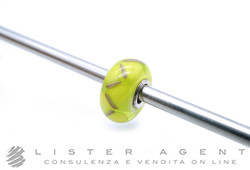 TROLLBEADS beads collezione Thun Natura Incontaminata in argento 925 e vetro verde Ref. TGLBE-20273. NUOVO!