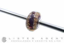TROLLBEADS beads Regina del Coraggio in vetro trasparente Ref. TGLBE-20326. NUOVO!