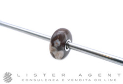 TROLLBEADS beads in pietra marrone mmaculato. NUOVO!