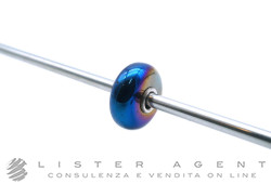 TROLLBEADS beads in vetro laminato blu. NUOVO!