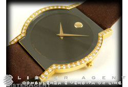 Montre MOVADO Seulement l'heure Or 18 carats et diamants Ref. 4140870. NEUF!