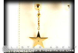 Boucle d'oreille PASQUALE BRUNI Star en or jaune 18Kt et diamant. NEUF!