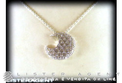 Collier PASQUALE BRUNI Luna en or blanc 18Kt et diamants ct 0,25. NEUF!