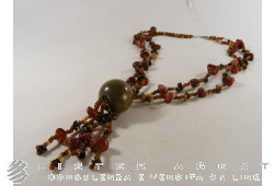 COLLIER en jaspe. UTILISÉ