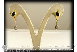 Boucles d'oreilles MANFREDI Or 18 carats et tormaline verdi. NEUF!