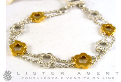 Bracelet FEMINI Gioielli Or blanc et jaune 18Kt et diamants ct 0,29. NEUF!