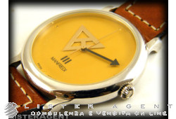 Montre MANFREDI Seul le temps jaune. NEUF!