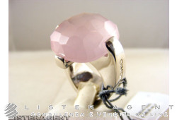 Bague ZANTOMIO en argent 925 et quartz rose Ref. AN0141. NEUF!